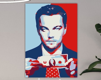 Famous Italian actor canvas, movie poster or picture, canvas print, interior wall decoration.