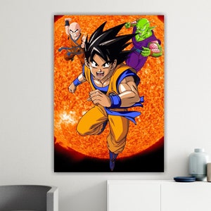 Goku poster o quadro artistico, stampa da parete, decorazioni murali manga anime.