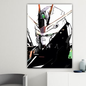 Robot de dibujos animados súper japonés, póster o pintura en lienzo para colgar, decoración moderna para dormitorio, oficina en casa