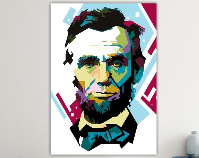 16 President of the United States poster or canvas picture, pop art canvas print, interior wall decorations.