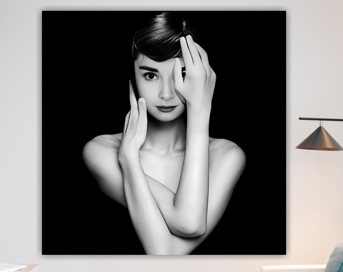 Famous actress, poster or canvas painting, canvas art print, interior wall decoration.