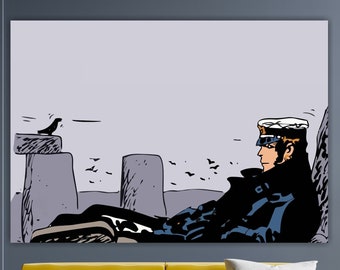 Corto Maltese painting Menhir aesthetic painting, canvas print, wall decorations.