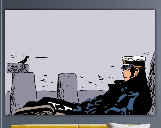 Corto Maltese painting Menhir aesthetic painting, canvas print, wall decorations.