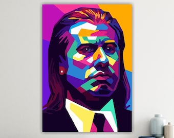 Vincent Actor poster or canvas painting, Pulp Fiction pop art canvas print, interior wall decorations.
