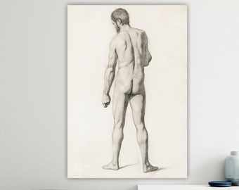 Cézanne Poster or Wall Art, Academic Nude, Home Wall Decor, Canvas Art Print.