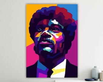 Actor poster or canvas painting, Pulp Fiction pop art canvas print, interior wall decorations.