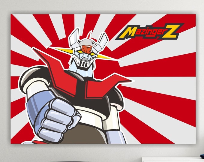 Mazinga Z Mazinger, poster or canvas painting, interior wall decoration, Japanese manga anime.