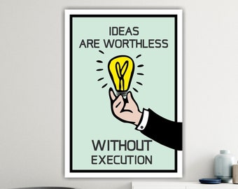 Motivational quote, canvas painting or poster, art decoration, interior design, home, office.