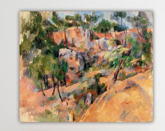 Cézanne Bibémus, poster or wall painting, landscape painting, wall decorations for home, for interior.
