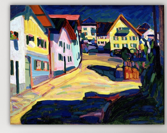 Kandinsky Abstract Wall Art Print, Geometric Poster or Picture, Interior Wall Decor, Murnau Strasse.