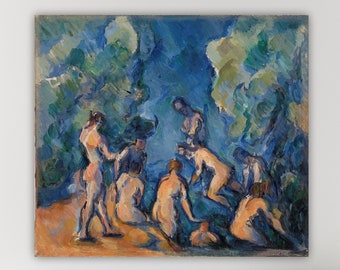 Cézanne Bathers poster or wall art, home wall decoration, canvas print, wall art.