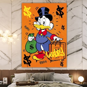 Stampa pop art cartone animato fumetto, poster o quadro da appendere, arredamento casa ufficio