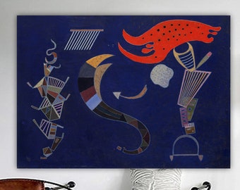 Kandinsky Abstract Wall Art Print, Geometric Poster or Picture, Interior Wall Decor, La Fleche.