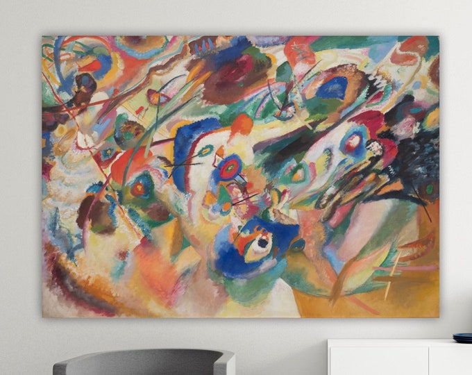 Kandinsky Abstract Wall Art Print, Geometric Poster or Picture, Interior Wall Decor, Sketch 2.