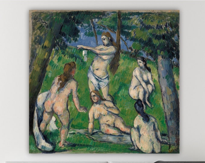 Bathers by Paul Cézanne, poster or wall painting, wall decorations for home, new home decor.