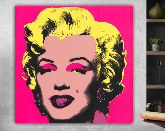Andy Warhol Marilyn Monroe poster or canvas painting, Pop Art, interior wall decorations.