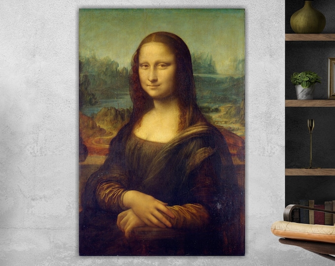 Mona Lisa, Gioconda, Leonardo Da Vinci, Poster or canvas painting ready to hang, home office decor