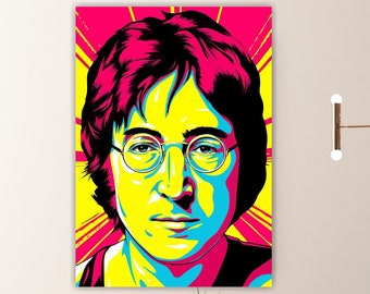 British singer poster or picture, Pop Art canvas print, British music group, wall decorations. Home decor.