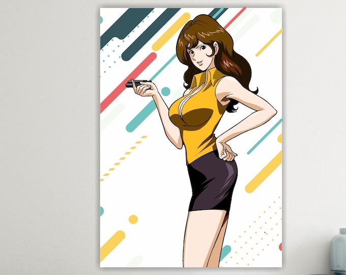 Reproduction Margot Lupin Comic Character, Poster or Canvas Picture Ready to Hang Home Office Decor