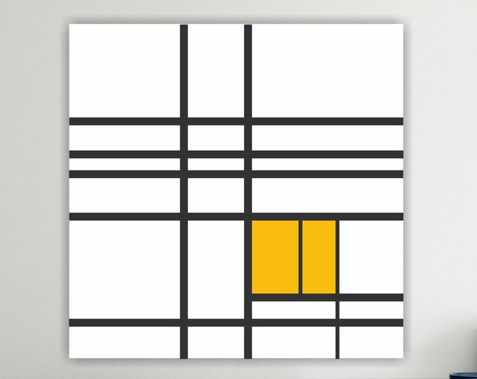 Wall decoration, Bauhaus Mondrian, canvas print, poster or aesthetic painting.