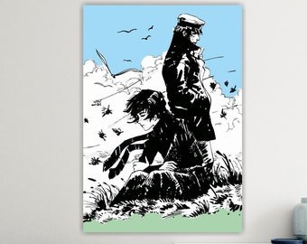 Corto Maltese poster or canvas painting, Goodbye, canvas print, interior wall decorations
