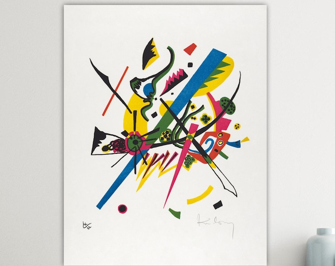 Kandinsky, Abstract Wall Art, Geometric Poster or Picture, Interior Wall Decoration, Kleine Welten I.