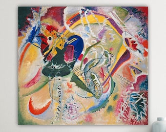 Kandinsky Abstract Wall Art Print, Geometric Poster or Picture, Interior Wall Decor, Improvisation 35.
