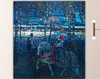 Kandinsky, impression murale abstraite, affiche ou tableau géométrique, décorations murales intérieures, Riding Couple.