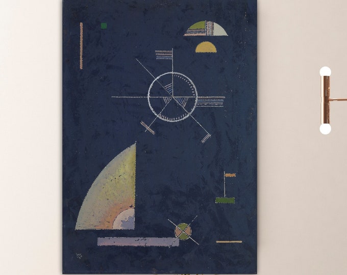 Kandinsky Abstract Wall Art Print, Modern Poster or Painting, Interior Wall Decor, Dull Gray.