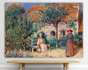 Renoir, Brittany, Art reproduction, poster or wall picture, canvas print, home wall decoration.