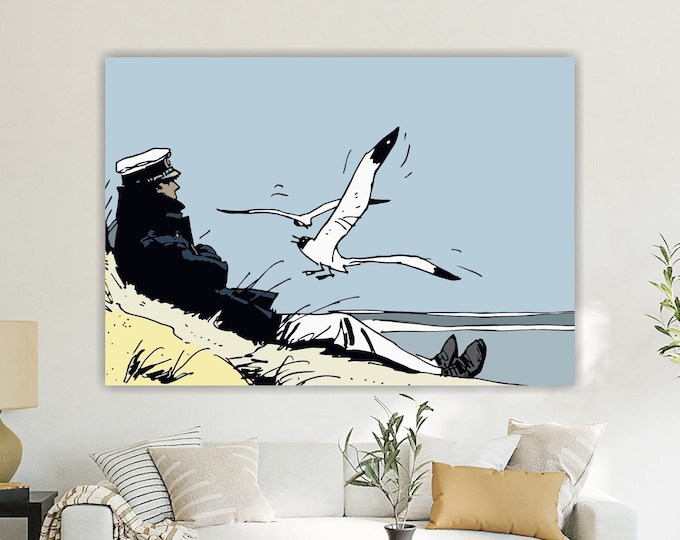 Corto Maltese poster or canvas painting, interior wall decorations. Choose the image you like the most.