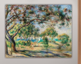 Pierre-Auguste Renoir, Bois de la Chaise Art reproduction, poster or wall picture, canvas print, home wall decorations.
