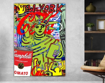 Andy Warhol, Tomato New York, poster or canvas painting, pop art, interior wall decoration.