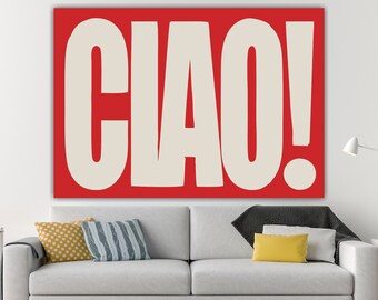 HELLO! Poster or canvas painting, modern canvas print, interior wall decoration.