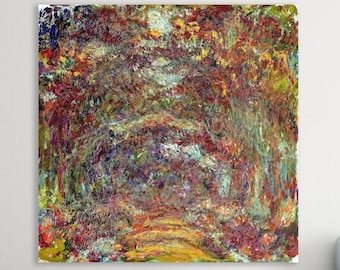 Monet Landscape at Giverny, Poster or Wall Art, Canvas Print, Home Wall Decor.