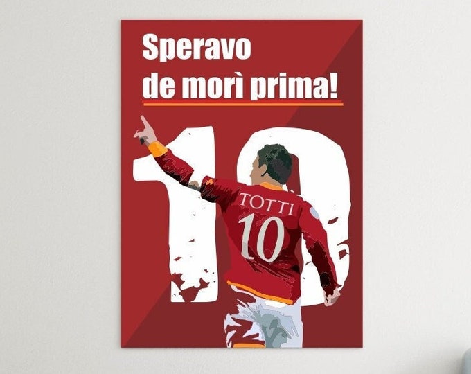 Roman Footballer Poster, Modern Footballer Paintings, Interior Wall Decorations.