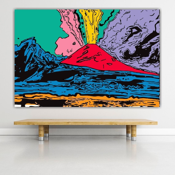 Andy Warhol, Vesuvius, Poster or Canvas Painting, Pop Art
