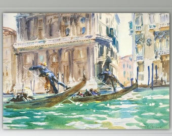 John Singer Sargent Venice, art reproduction, poster or fine art painting, canvas print, home wall decorations.