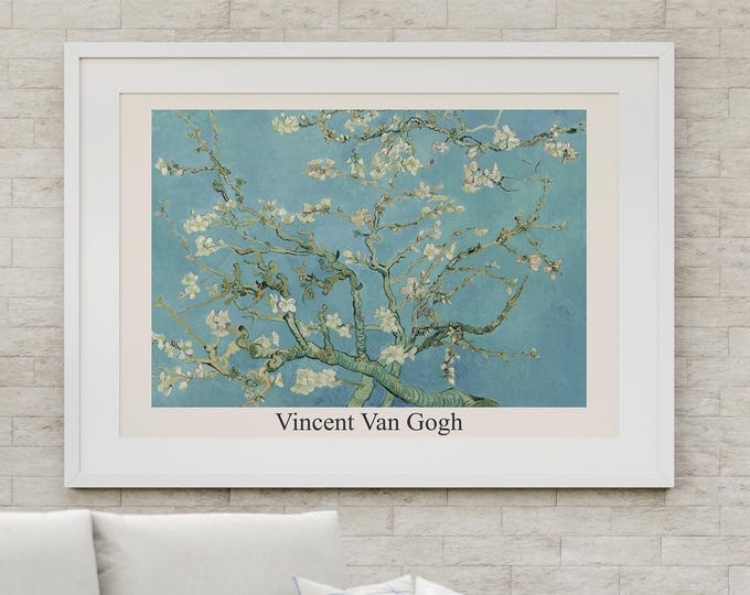 Digital Download Vincent Van Gogh, Almond Tree, Reproduction, Art Print for Wall Decor