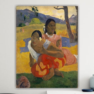 Paul Gauguin, Nafea, Art reproduction, poster or wall picture, canvas print, home wall decoration.