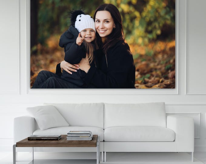 Mother's Day Custom Canvas Print, Your Best Moments on Canvas at a Discount. Large Print.