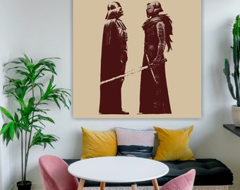 Star Wars Villains, Ready to Hang Poster or Canvas Picture, Home Office Decor