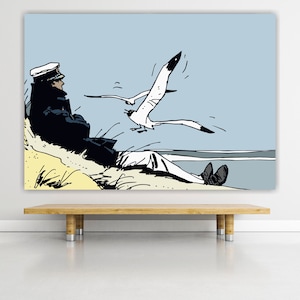 Impresión en lienzo, póster o pintura de Corto Maltese Mare listo para colgar para la decoración de la oficina de la sala de estar del hogar en diferentes tamaños