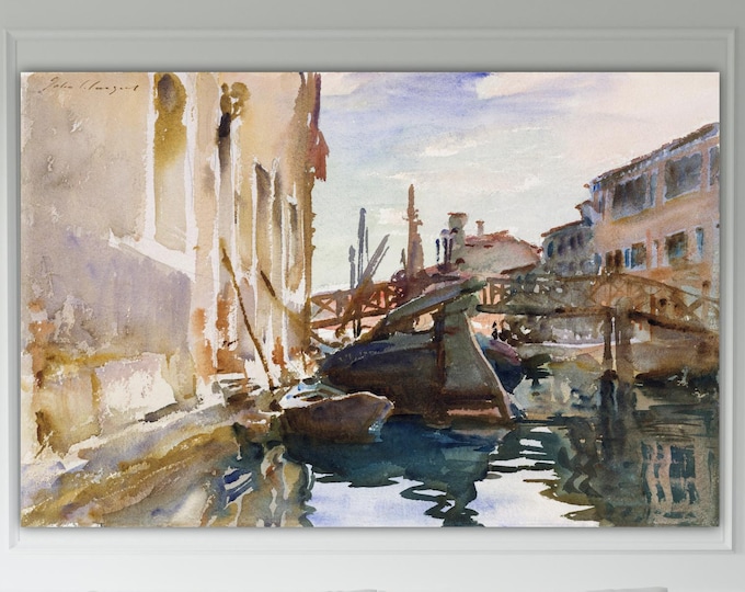 John Singer Sargent Giudecca, art reproduction, poster or painting, canvas print, home wall decorations.