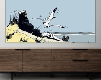 Corto Maltese Sea Canvas Print, Poster or Picture Ready to Hang for Home Living Room Office Decor in Different Sizes