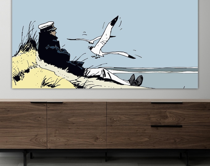 Corto Maltese Sea Canvas Print, Poster or Picture Ready to Hang for Home Living Room Office Decor in Different Sizes