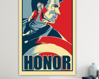 American Hero Comic Character, Aesthetic Poster or Painting, Canvas Print, Wall Decor.