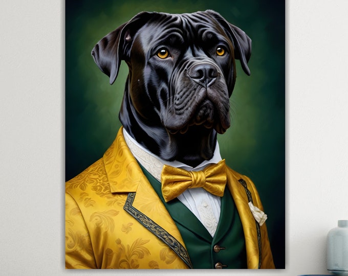 Cane Corso, Animal Nobility, Large Colorful Poster or Canvas Painting, Wall Decorations.