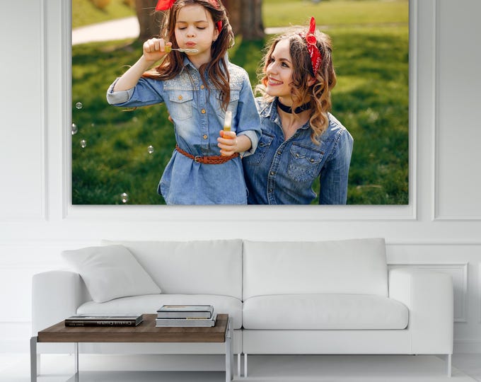 Custom Mother's Day Canvas Print, Your Best Moments on Canvas at a Discount. Large Print.