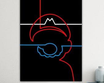 Video Game Character Poster or Canvas Picture Ready to Hang, Modern Pop Home Office Decor